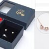 Retro Heart Four Leaf Clover Pendant Necklace – Women’s Openable Choker..