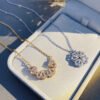 Retro Heart Four Leaf Clover Pendant Necklace – Women’s Openable Choker..