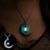 Moon Glowing Stone Healing Necklace – Luminous Pendant for Women