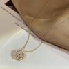 Retro Heart Four Leaf Clover Pendant Necklace – Women’s Openable Choker..